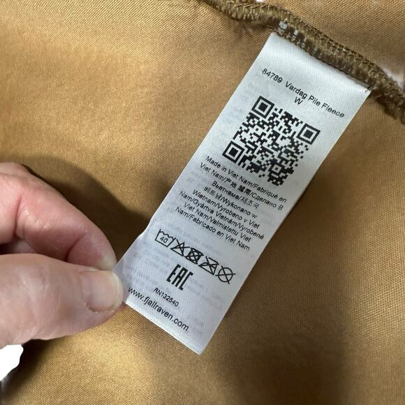 Fjallraven Women's Vardag Pile Fleece Zip Jacket Buckwheat Brown XXS Athleisure - Picture 7 of 12